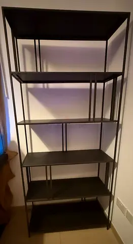 West Elm black metals book shelf Dimensions 193*87*36