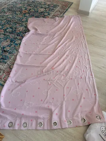 Cute children bedroom  pink curtains for sale