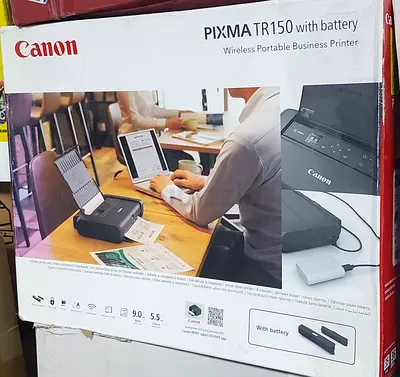 Canon PIXMA TR150 Wireless Portable Colour Inkjet Printer w/Battery - A4 Print | Wi-Fi, 2.4 and 5 GH