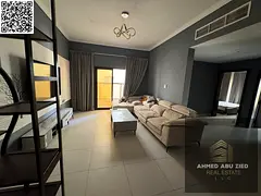 Two bedrooms, large living room, spacious kitchen, two bathrooms, balcony with open view, central ai