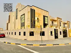 4 bedroom corner villa with roof in Al Zahya
