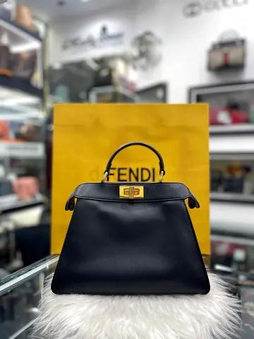 Fendi Black Peekaboo Top Handle Bag (Authentic/PreOwned)