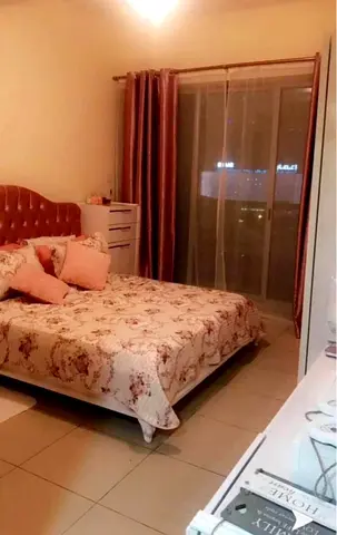 Queen bed set with headboard, mattress and bedside dresser - used, good condition ,  bed set