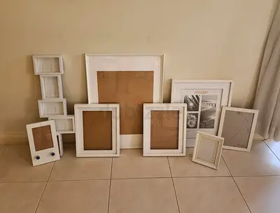 White picture frames
