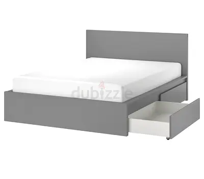 IKEA Bed Frame with Storage + Mattress – Great Condition