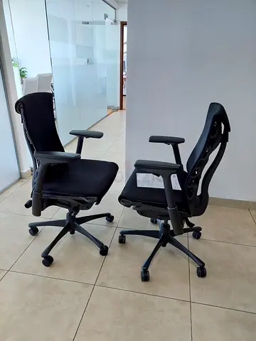 .Herman Miller Embody Ergonomic Office Chair | Fully Adjustable Arms and Carpet Casters