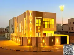 Corner villa for sale in Al Umrah area – Ajman | Prime location close to all services | Freehold o