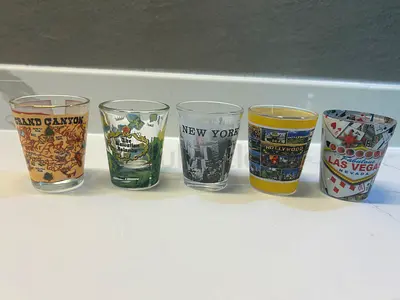 USA themed shot glasses