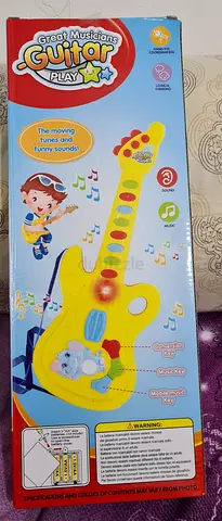 Great Musicians Guitar Play - Light  Sound Toy Guitar (Yellow)