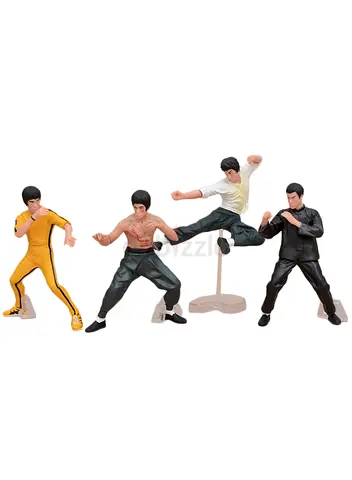 Bruce Lee Action Figures Set | Martial Arts Collectible Toys | Kung Fu Figure Model | Anime Movie