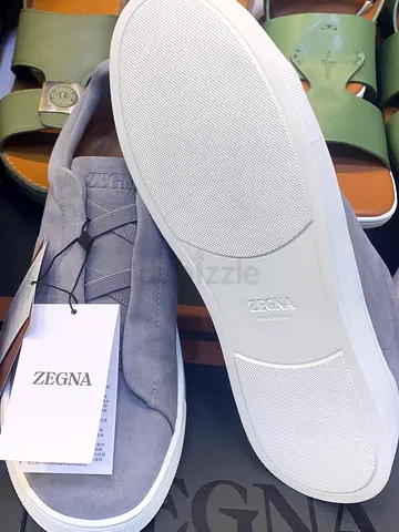Zegna Men’s Gray Suede Casual Sneakers - Brand New with Tags
