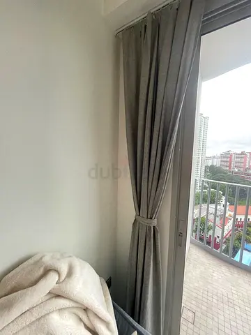 IKEA gray curtains
