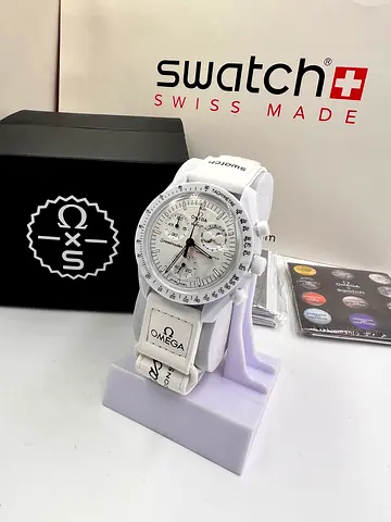 Swatch x Omega Master Copy  MoonSwatch Mission to the Moon - White