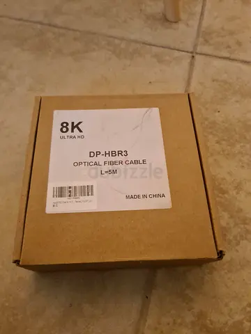 8K DP-HBR3 Optical Fiber Cable (5m) - Unused in Box