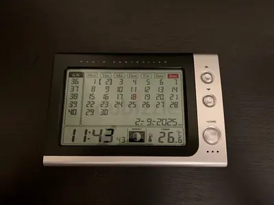 Clock, calendar, weather sensors
