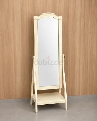 Classic Four-Poster Double Bedframe in Cream — Solid Wood