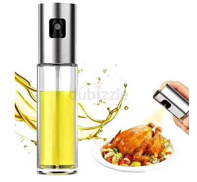 Stainless Steel Oil Spray Bottle for Cooking (Pump Mist Sprayer)