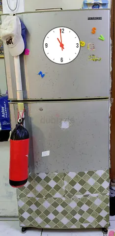 Used Double-Door Refrigerator - Working, Needs Cleaning (Small Dents  Stickers)