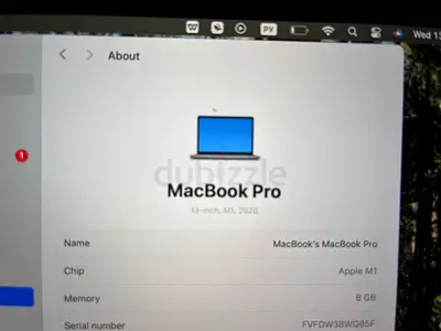 Apple MacBook Pro 13-inch (M1, 2020) - 8GB