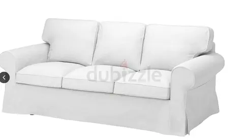 EKTORP 3 seat sofa WHITE COVER