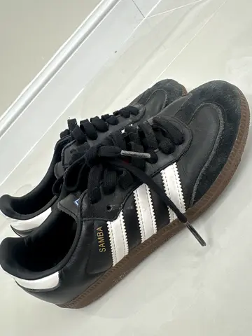 Adidas Samba black suede sneakers - used, size 36