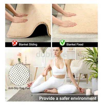 Anti-Slip Rug Pad / Non-Slip Carpet Underlay (Beige) - 1 Pack (4available as a deal if requested)