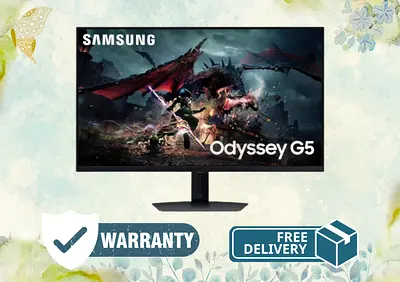 Samsung 32 Inch Odyssey G5 G50D QHD 180Hz Gaming Monitor LS32DG500