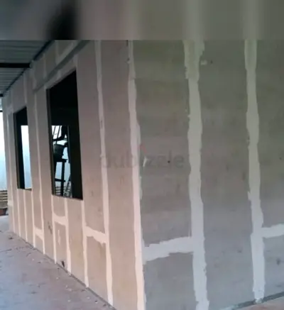 Gypsum partation and sound proof wall making
