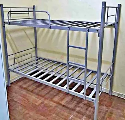 Metal Bunk Bed Frame - Simple Double Decker (Good Condition)