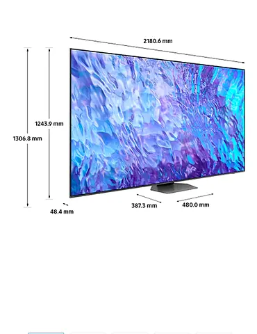 Samsung 98inch QN80c  4K QLED Smart Television (2024Model) – QA98QN80CAUXZN