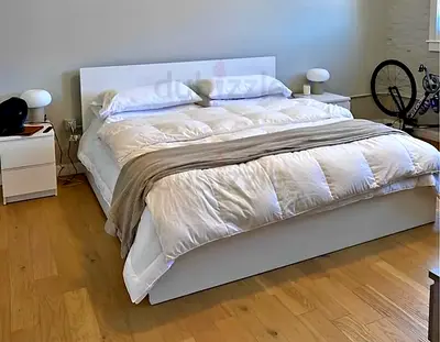 Ikea King size bed with mattress available in perfect condition