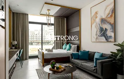 furnished studio | 12 cheques available | Balcony