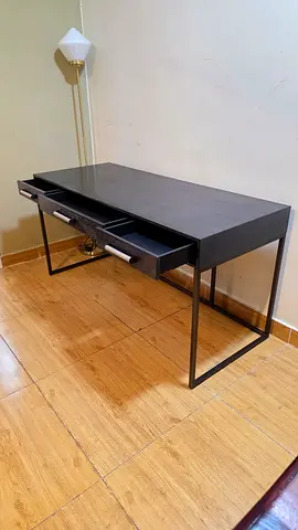 Eichholtz Manhattan Minimalist Charcoal Study Desk
