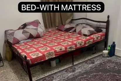 Single Metal Bed Frame with Mattress - Good Condition