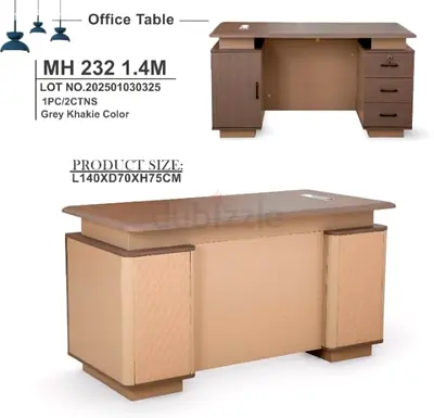 Size 140 x 70 x 75 cm, Brand New Office Desk For Sale