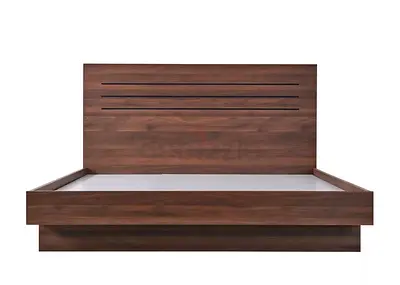 Patara Queen Bed with Floating Footboard , 2x Patara 1-Drawer Nightstand