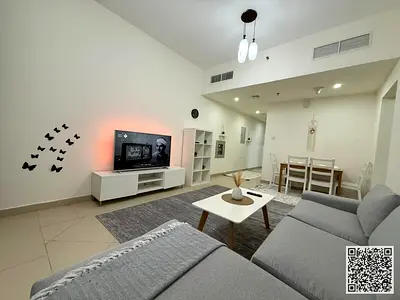 ✨ Luxury apartment for monthly rent, one bedroom and a hall with an open view, fully furnished with elegant furniture and a fully equipped kitchen