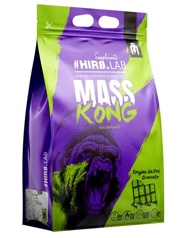 Brand New HIRO.LAB Mass Kong High Protein Mass Gainer – Belgian Salted Chocolate 3KG used once