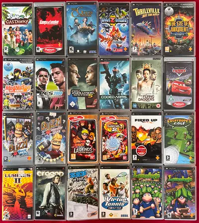 PSP games 55 dhs