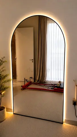 Large Arched Full-Length Mirror with Built-in LED Backlight