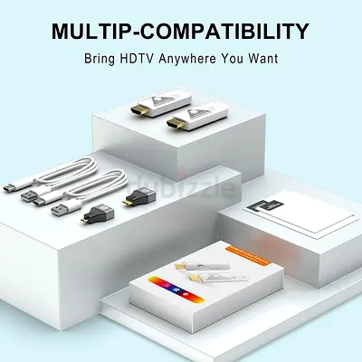 Wireless HDMI Transmitter and Receiver for Streaming Video and Audio From Laptop/PC/TV/Mobile