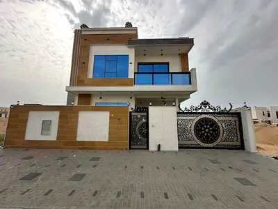 Own a villa in the most prestigious location in Ajman, two floors with a rooftop terrace.