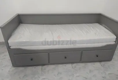 IKEA Hamnes daybed with 3 big storage drawers and 2 IKEA mattresses.