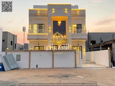 Classic villa in Al Zahia | Stone facade | Next to the garden and mosque | 5 master bedrooms, regis