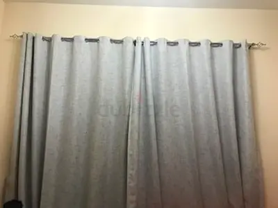 Heavy Curtains(rods).Last two days..320*280.Urgent leaving..Al Mamzar Dubai