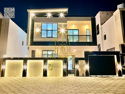 فيلا مودرن بمنطقة الحليو 2 – عجمان موقع ممتازعلي شارع رئيسي طابقين وروف شامل رسوم التسجيل والمكيفات مساحة الأرض: 3014 قدم²