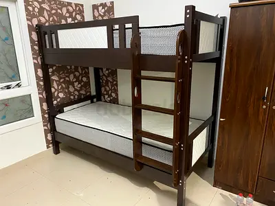 Solid Wood Bunk Bed Good Condition