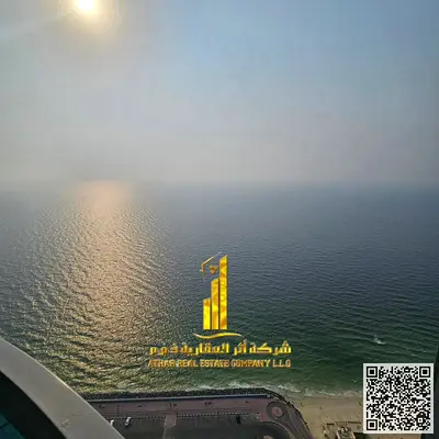 With a breathtaking sea view, the most luxurious and elegant two-bedroom apartment with a living room, fully furnished with brand new, high-end furnit