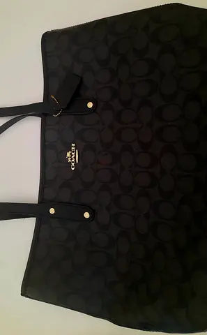 First copy Coach Black Signature Tote Bag - Spacious Everyday Carry