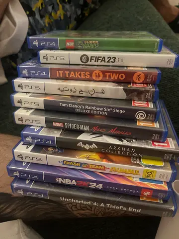 Bundle of PS4  PS5 Games — FIFA 23, Spider-Man, Uncharted  More